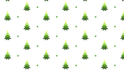 Pine Tree seamless pattern looped background. Stock Footage 225251812