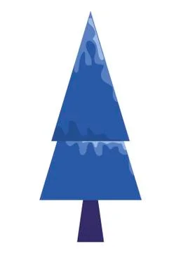 Pine tree of winter season vector design イラスト素材