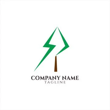 Pine trees logo design vector illustration Stock Illustration