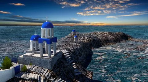 Pine trunks with forest on a background Stock Illustration