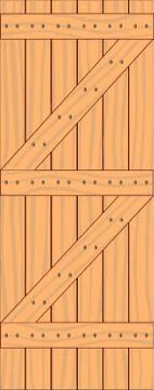 Pine Z Door Stock Illustration