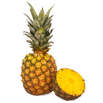 Pineapple 3d rendering with realistic texture Stock Illustration