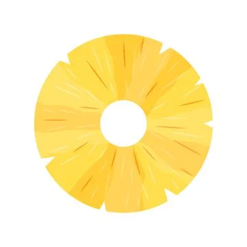 Pineapple ananas icon in flat style. Tropical summer fruit vector illustrat.. Stock Illustration