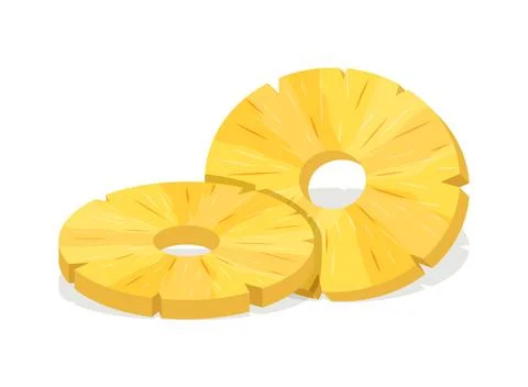 Pineapple ananas icon in flat style. Tropical summer fruit vector illustrat.. Stock Illustration