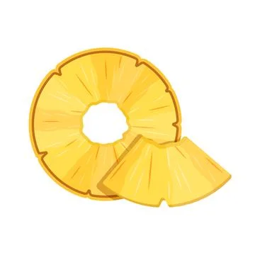 Pineapple ananas icon in flat style. Tropical summer fruit vector illustrat.. Stock Illustration