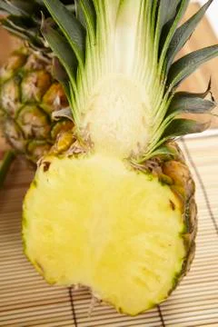 Pineapple and a half Stock Photos
