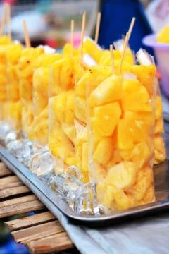 Pineapple bag Foto stock