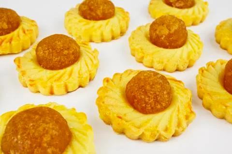 Pineapple biscuit Stock Photos