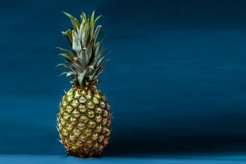 Pineapple on a blue background Foto stock
