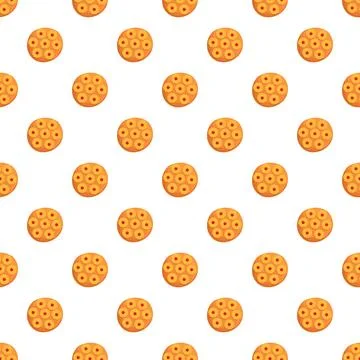 Pineapple cake biscuit cookies seamless pattern background Stock-Illustration
