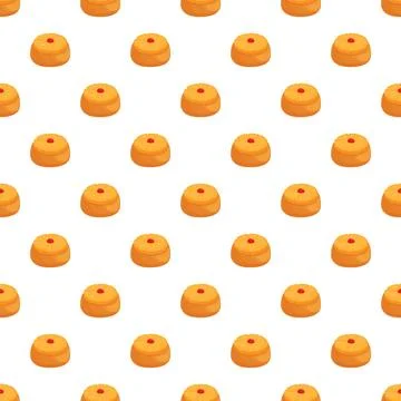 Pineapple cake pattern creating sweet dessert background Illustrazione stock