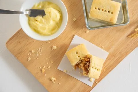 Pineapple Cheese Tart. Foto stock