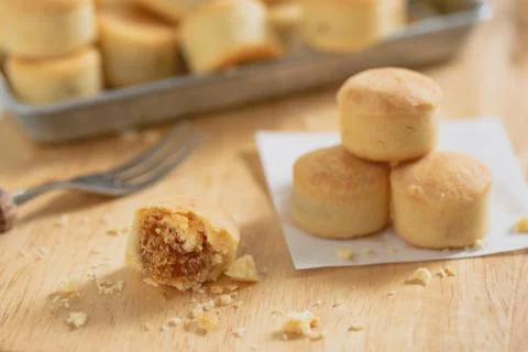 Pineapple Cheese Tart. Foto stock