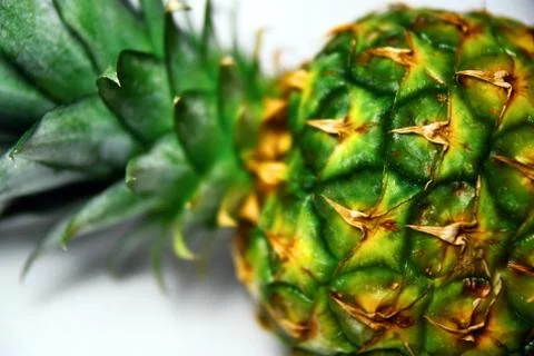 Pineapple close up Stock Photos