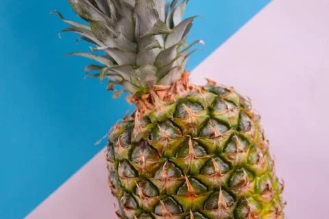 Pineapple close up Stock Photos