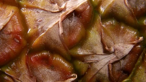 Pineapple close-up video footage, fruit background Stock Footage 126396743