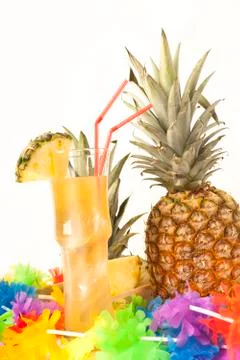 Pineapple cocktail Fotos de archivo