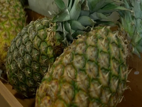 Pineapple CU Stock Footage 75382804