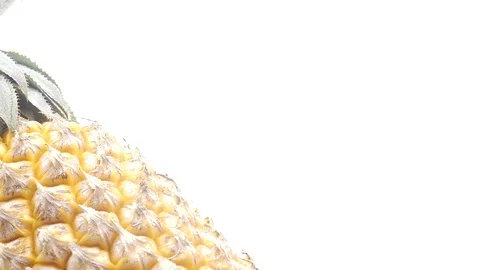 Pineapple cut on basket Stock Footage 118115352