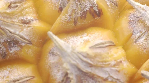 Pineapple cut on basket Stock Footage 118115420