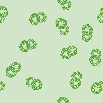 Pineapple dried fruit glyph vector seamless pattern Illustrazione stock