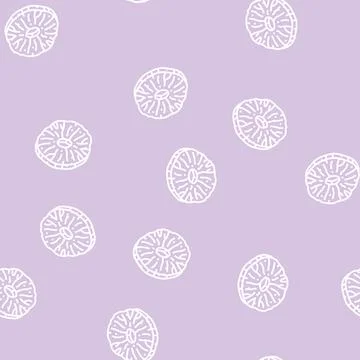 Pineapple dried fruit line seamless pattern Stock Illustration