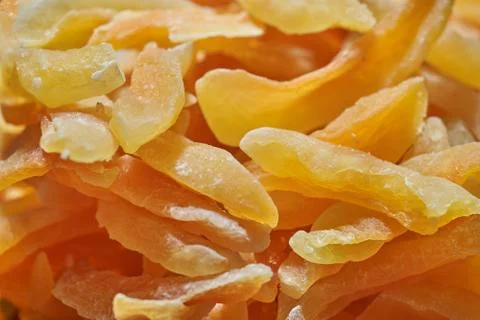 Pineapple Dried Pieces Stock Photos