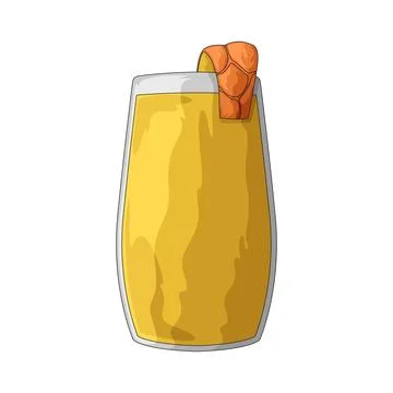 Pineapple drink illustration 库存插图