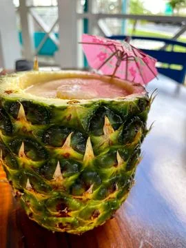 Pineapple drink Stock Photos