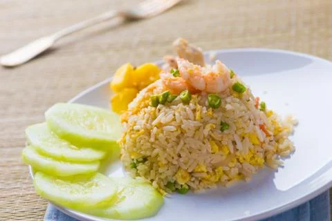 Pineapple fried rice Stock Photos