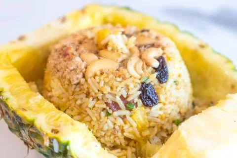 Pineapple fried rice Stock Photos