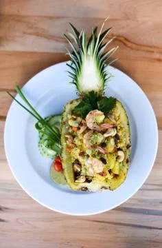 Pineapple Fried Rice Stock Photos