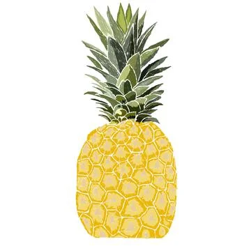 Pineapple fruit background illustration Stock Illustration