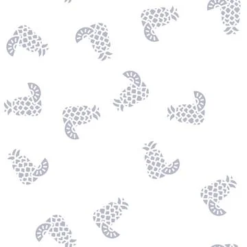 Pineapple fruit glyph vector seamless pattern Stock Illustration