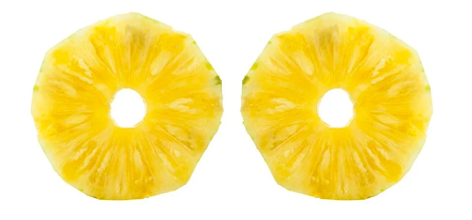 Pineapple fruit isolated on white background Stock Photos