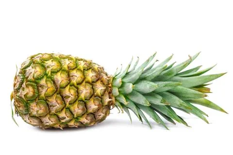 Pineapple fruit isolated on a white background Stock Photos