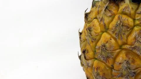 Pineapple fruit isolated on white background Stock Photos