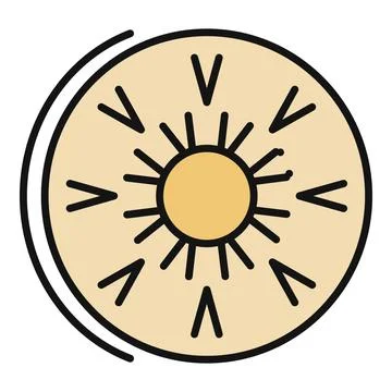 Pineapple fruit slice outline icon design illustrating healthy food Stock Illustration