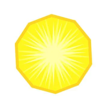 Pineapple Fruit Slice Vector Isolated Stock Illustration
