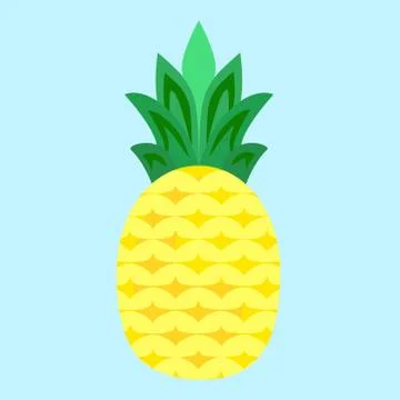 Pineapple Fruit Vector Illustrazione stock