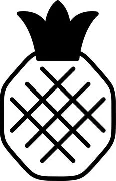 A pineapple with a green leaf on top 스톡 일러스트