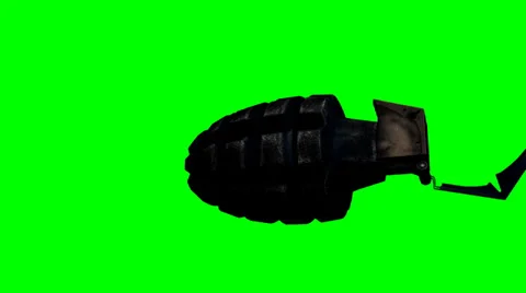 Pineapple Grenade toss (Green screen) Video stock 38295852