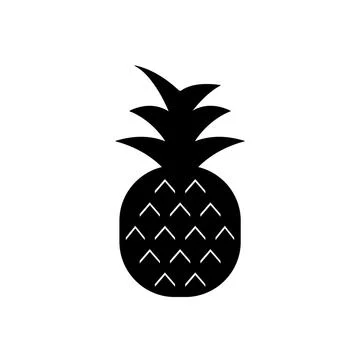Pineapple icon element of fruit icon for mobile concept and web apps. Thin li Stock Illustration