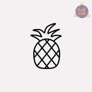 Pineapple icon Stock Illustration
