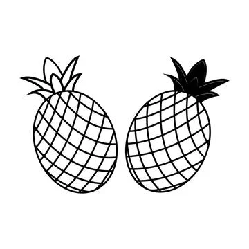 Pineapple icon Illustrazione stock