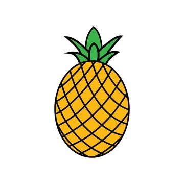 Pineapple icon Stock Illustration
