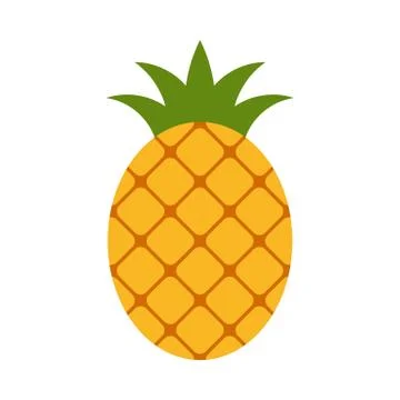 Pineapple icon isolated on white background Stock Illustration
