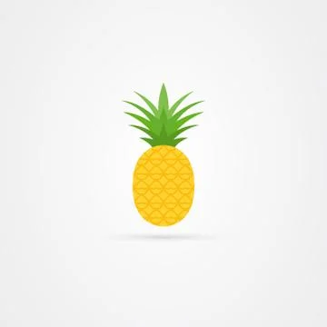Pineapple icon logo vector illustration Illustrazione stock