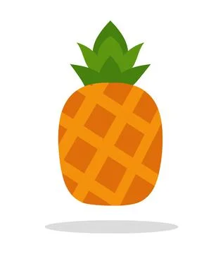 Pineapple icon logo vector illustration isolated on white background Stock Illustration