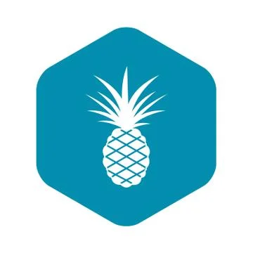 Pineapple icon, simple style Stock Illustration